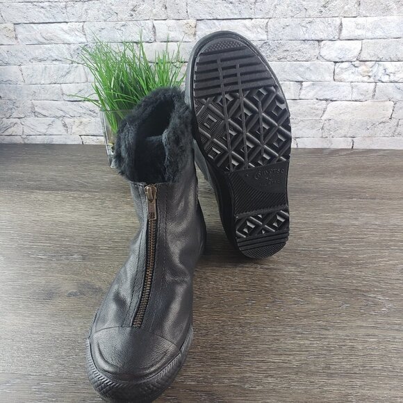 New Converse CTAS Boot Shroud Leather Fur - Picture 6 of 7